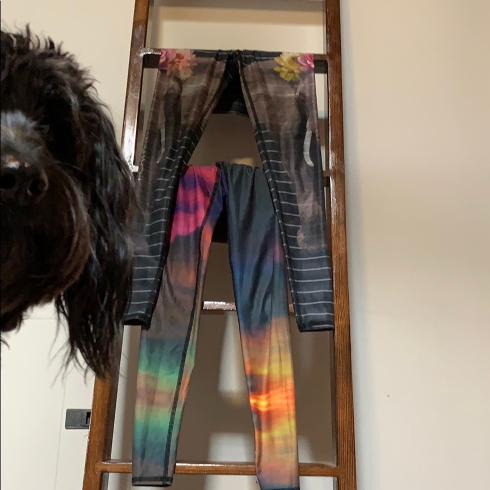 2 pairs size xs Teeki leggings.